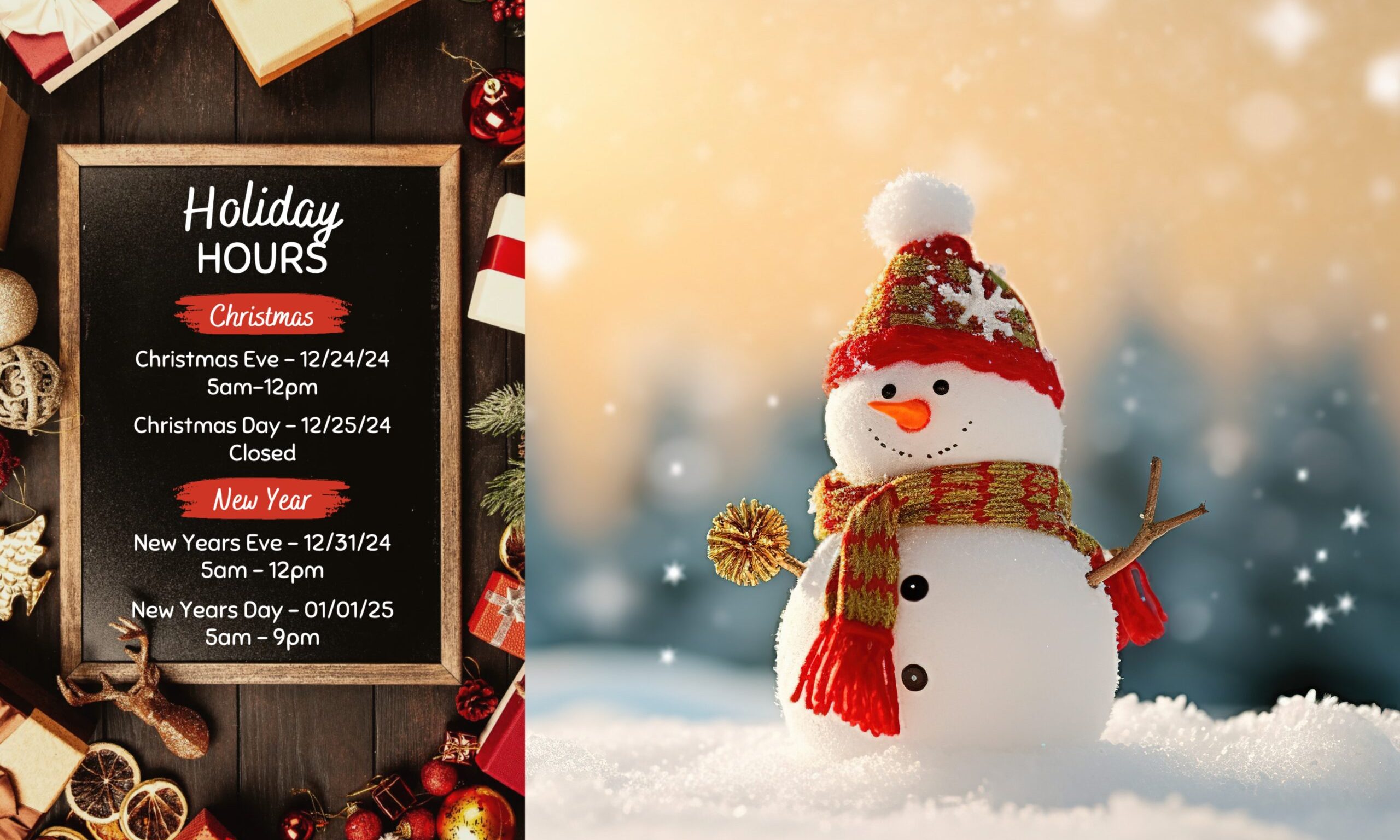 tdac holiday hours